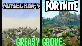 Greasy Grove in Minecraft Creative  Fortnite Chapter 1 [upl. by Eerized]