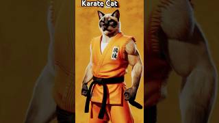 The Karate Cat Shows His Strong Movesshorts shortvideo short [upl. by Aisatnaf]