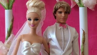 Barbie Wedding Day With Ken  Wedding Dress Ken and Wedding Party Episode 2 [upl. by Seldan]