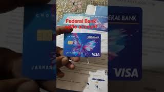 Federal Bank zero balance account  Debit Card [upl. by Eener]