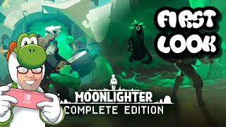 Moonlighters Complete Edition Extended First Look Nintendo Switch [upl. by Mallissa]