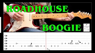 ROADHOUSE BOOGIE  Guitar lesson with tabs  Duane Eddy [upl. by Tolecnal589]