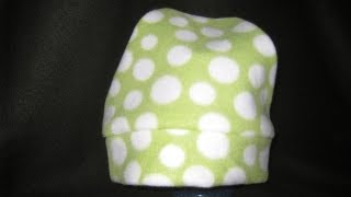 How to sew a Fleece Hat without a pattern DIY [upl. by Mindi]