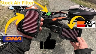 KampN air filter and DNA cover filter install and sound test [upl. by Jdavie]