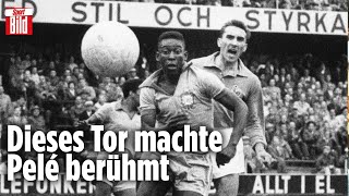 Dieses WMTor machte Pelé berühmt BrasilienLegende trifft im WMFinale [upl. by Anawot]