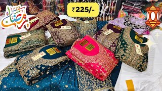 Ramzan Special Hyderabad Wholesale Dress Materials Pakistani Fancy Work Suits JK Textiles [upl. by Magen]