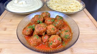 BOULETTE DE VIANDE HACHÉE À LA SAUCE TOMATE POUR ACCOMPAGNER TOUT VOS FÉCULENTS PÂTES RIZ 🍚 🥔 🍝 [upl. by Atteiram829]