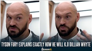 TYSON FURY RAW  EXPLAINS EXACTLY HOW HE WILL KO DILLIAN WHYTE JOHN FURY ON UNDERCARD McGREGOR AJ [upl. by Ofori338]