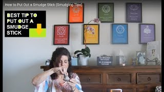 How to Put Out a Smudge Stick Smudging Tips [upl. by Zullo]