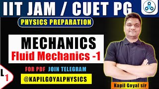 mechanics iit jam physics  Fluid mechanics 1  IIT JAM  CUET PG 2025  ninjaprep iit jam [upl. by Anirpas]