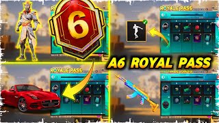 A6 Rass PASS 😍 1 To 100 RP 🔥 A6 ROYAL PASS PUBG MOBILE  A6 ROYAL PASS BGMI [upl. by Bara]