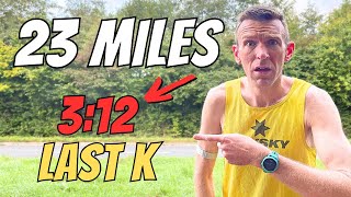 23 MILE MARATHON SPECIFIC Long Run  FASTEST AND BIGGEST Of The Block [upl. by Calle845]