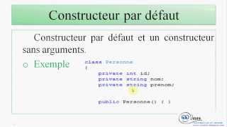 les constructeurs en c programmation orienté objet darija [upl. by Aicilaf133]