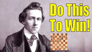 Paul Morphy Plays 13 Direct Threats in this 20 Move Miniature [upl. by Ilagam]