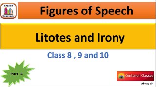 LITOTES AND IRONY  Figures of Speech [upl. by Wixted]