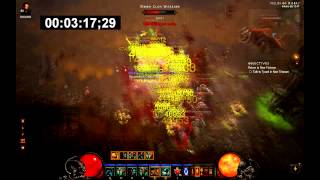 Diablo 3 Barbarian Solo Paragon Power Leveling 300 M xph  MP8 Decaying Crypt [upl. by Enelrae]