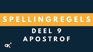 Spellingregels deel 9 Apostrof [upl. by Wrigley]