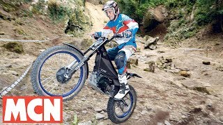 Yamahas TYE trials electric bike  First Rides  Motorcyclenewscom [upl. by Tereve]