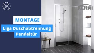 Kermi Liga Montagevideo Pendeltür Eckmontage [upl. by Adnavoj]