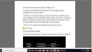 Set up Unlocator VPN Smart DNS on Philips TV [upl. by Mehsah]