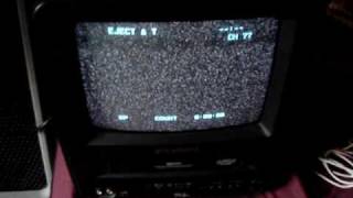 Epic fail Sylvania TV VCR combo exploding fireworks [upl. by Asserac457]