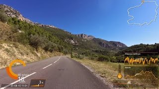 20150825 Les Baronnies  MontbrunlesBains  Sault  Gorges de la Nesque 1080p 25 fps large [upl. by Sirrah]