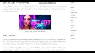 Sex City 2069 PC Game [upl. by Wachter274]