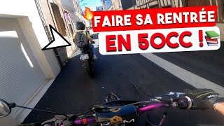 JE FAIS MA RENTREE AU LYCEE EN 50CC  JE BOMBARDE 🔥🔥 [upl. by Doerrer]