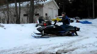 327 POLARIS PART 2 CHEVY V8 SNOWMOBILE [upl. by Odarbil]