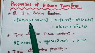 Hilbert Transform  Properties and Applications [upl. by Koerner]