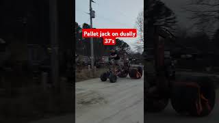 Pallet Jack on 37quot duallys wasteland prep blackthumb madmax apocalypse survival [upl. by Olsen]