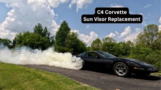 C4 Corvette Sun Visor Replacement [upl. by Trebbor]