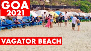 Goa 2021  Vagator Beach  North Goa  Watersports  Shacks  Goa Vlog [upl. by Eesac519]