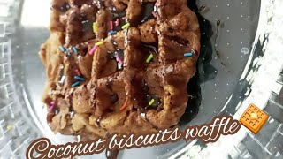 Coconut biscuits Waffle shorts ashortaday trending shortfeed2022 short2022 ytshort hack [upl. by Morna]