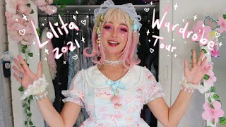 🌸 My Lolita Wardrobe Tour 2021 Edition 🌸 [upl. by Clemen]