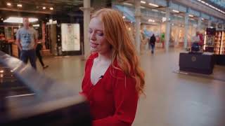 Freya Ridings  Perfect Live from Kings Cross Station 🚊❤️ [upl. by Suiradel]