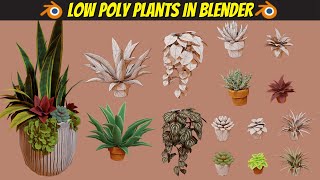 Blender 28 Tutorial Creating Lowpoly Plants [upl. by Kenzi]