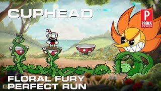 Cuphead  Floral Fury Boss Fight Perfect Run [upl. by Ahsik]