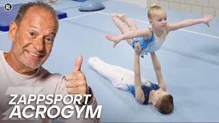 DIT VOELT ALS VLIEGEN✈️  De ZappsportKantine Acrogym  Zappsport [upl. by Lane]