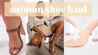 AUTUMN SHOE HAUL  TESTING PUBLIC DESIRE HEELS  SARAHJOHOLDER [upl. by Ettelohcin]