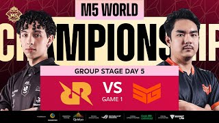 ENG M5 Group Stage Day 5 RRQ vs SMG Game 1 [upl. by Kokaras]