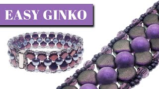 Easy Ginko Bead Bracelet Tutorial [upl. by Hueston]