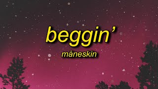 Måneskin  Beggin Lyrics  im begging begging you [upl. by Drallim]