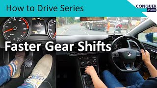 How to shift gears quickly and smoothly in a manual car [upl. by Ynnaf479]