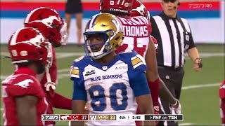 Winnipeg Blue Bombers Ontaria Wilson 13 Catches 201 Yards 1 Touchdown [upl. by Radbun23]