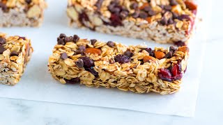 Soft and Chewy Homemade Granola Bars Recipe [upl. by Ytineres]