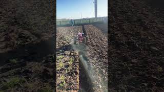 EP 180 Automatic 🚜 mini land plowing by 3WheelsAuto agro satisfying plowing agriculture [upl. by Jsandye]