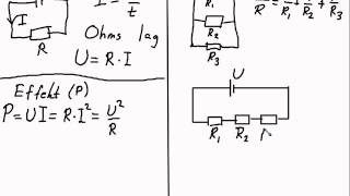 Fysik 1  Elektriska kretsar repetition [upl. by Anirehs20]