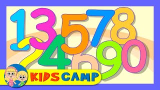 The Numbers Song  Nursery Rhymes And Kids Songs by KidsCamp [upl. by Nwahsal]