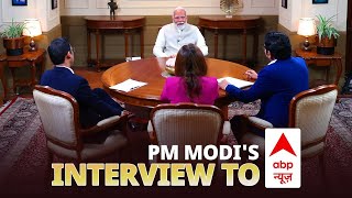 LIVE PM Modis interview to ABP News [upl. by Sharline772]